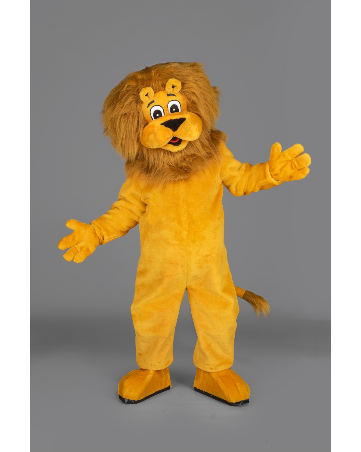 Adult Leo Lion Mascot Costume Unisex Jungle Animal Big Head Fancy Dress Outfit main image 1